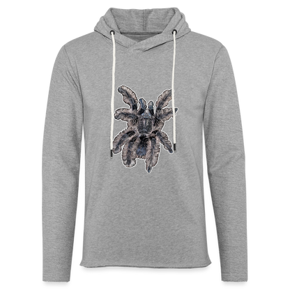 Unisex Kapuzensweatshirt Tliltocatl albopilosus - Grau meliert