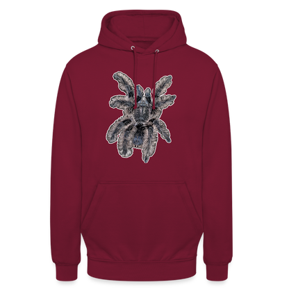 Unisex Hoodie Tliltocatl albopilosus - Bordeaux