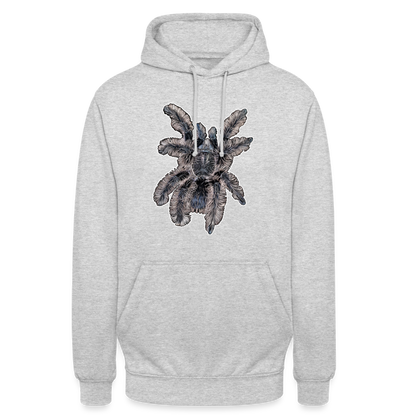 Unisex Hoodie Tliltocatl albopilosus - Hellgrau meliert