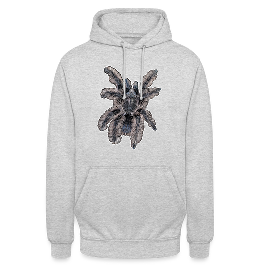Unisex Hoodie Tliltocatl albopilosus - Hellgrau meliert