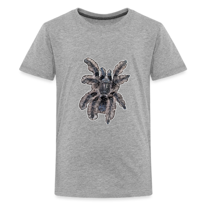 Teenager Basic T-Shirt Tliltocatl albopilosus - Grau meliert