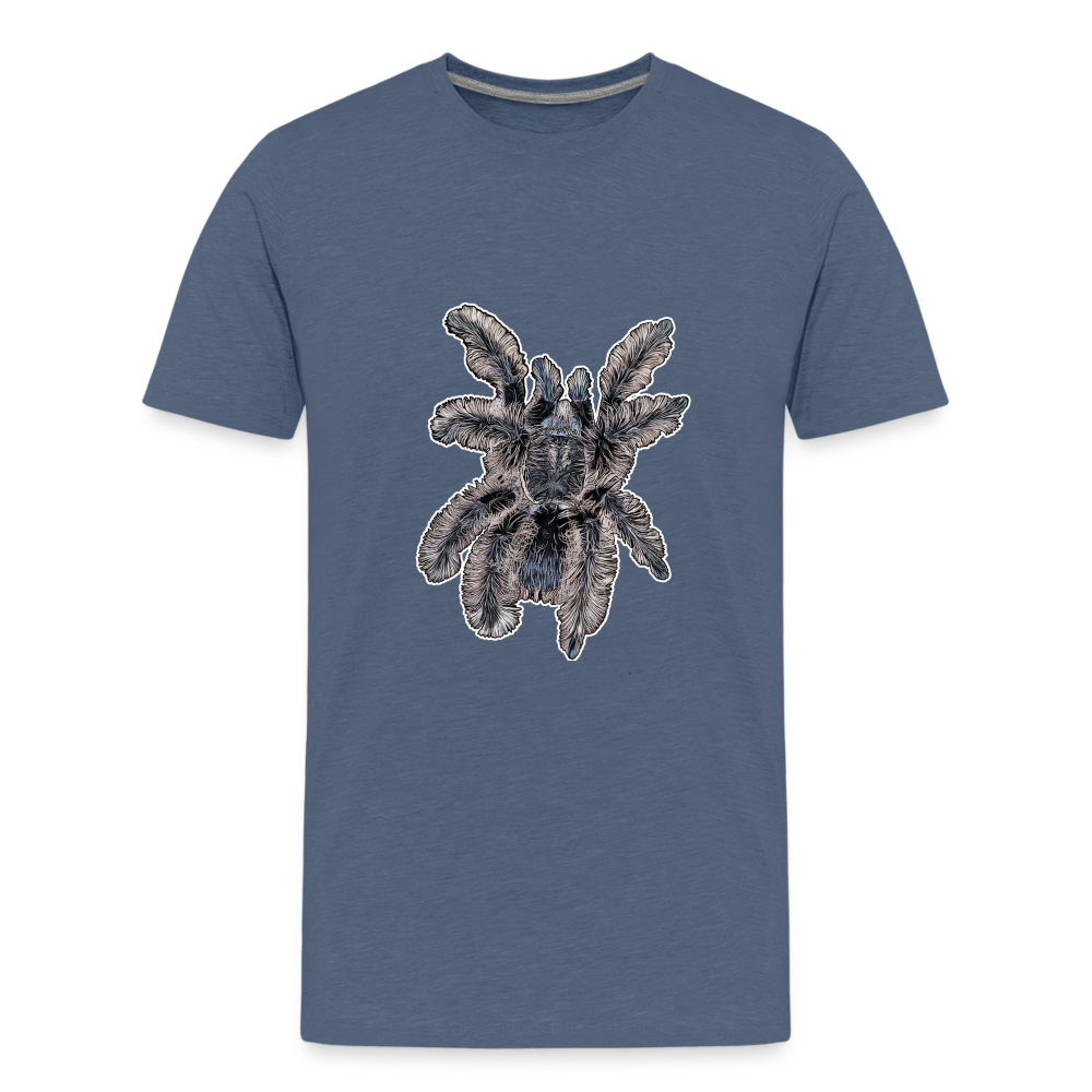Teenager Basic T-Shirt Tliltocatl albopilosus - Blau meliert