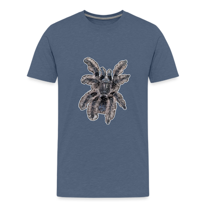 Teenager Basic T-Shirt Tliltocatl albopilosus - Blau meliert