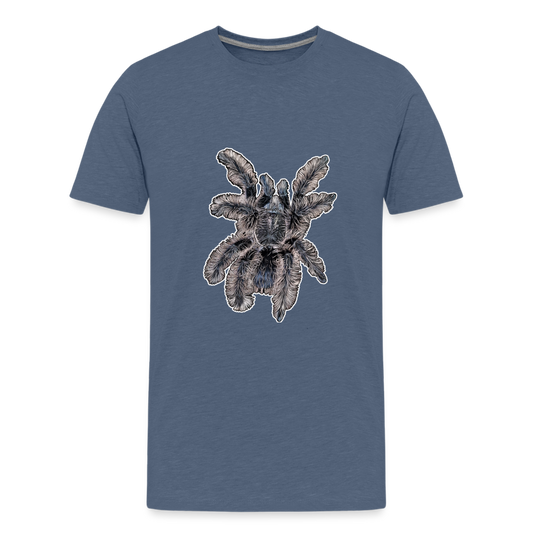 Teenager Basic T-Shirt Tliltocatl albopilosus - Blau meliert