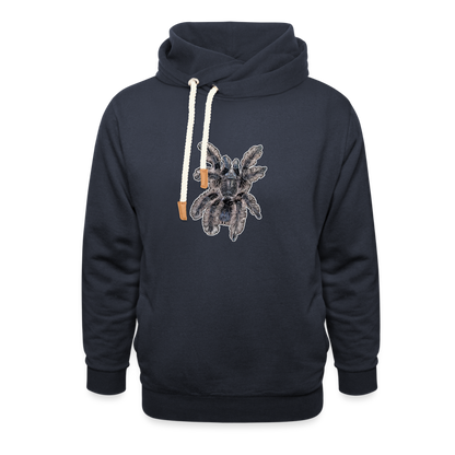 Unisex Schalkragen Hoodie Tliltocatl albopilosus - Navy