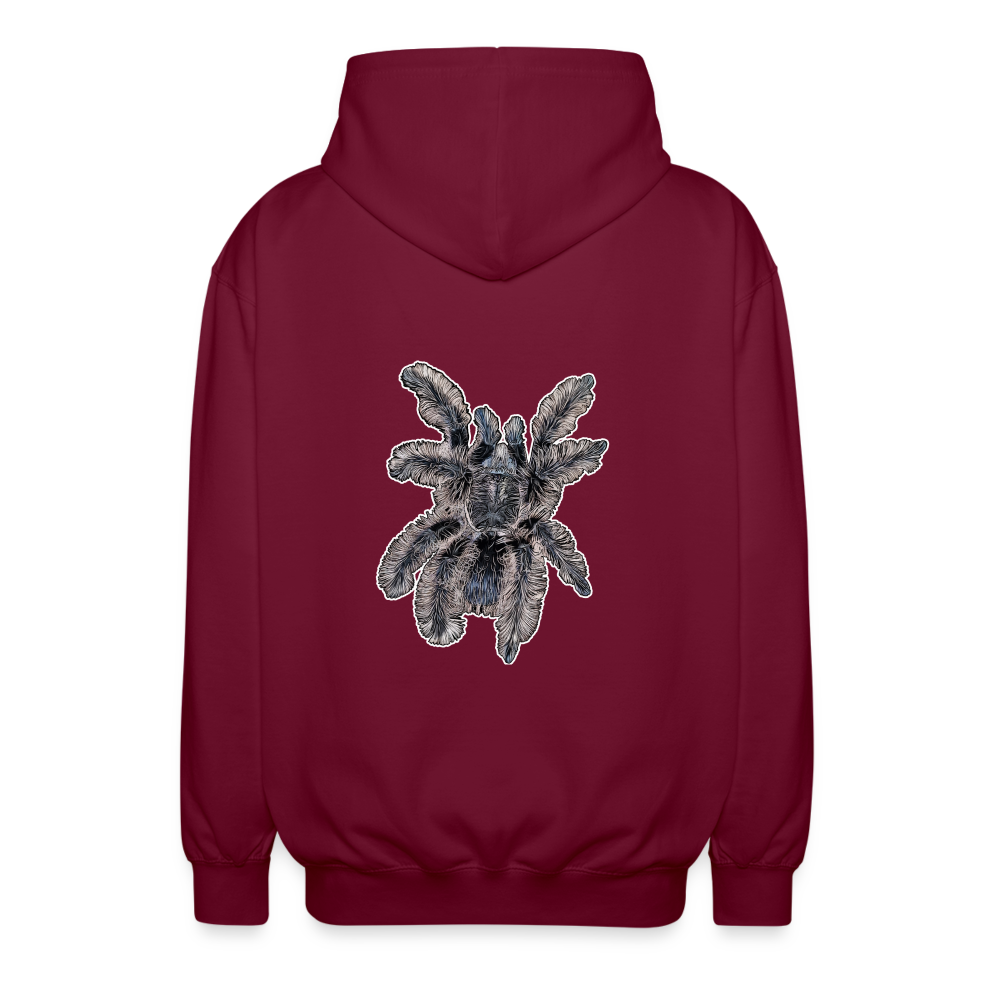 Unisex Zip-Hoodie Tliltocatl albopilosus - Bordeaux
