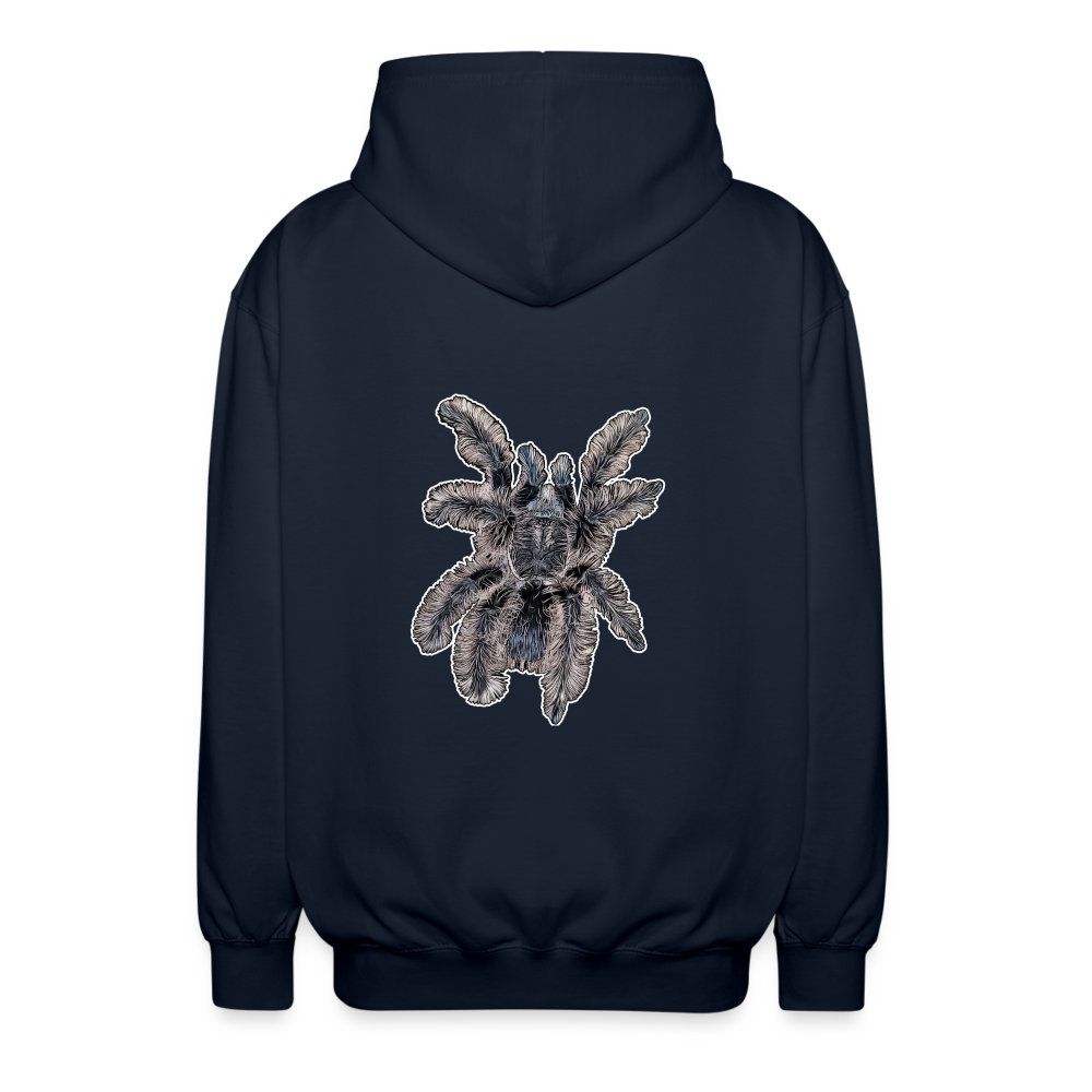 Unisex Zip-Hoodie Tliltocatl albopilosus - Navy