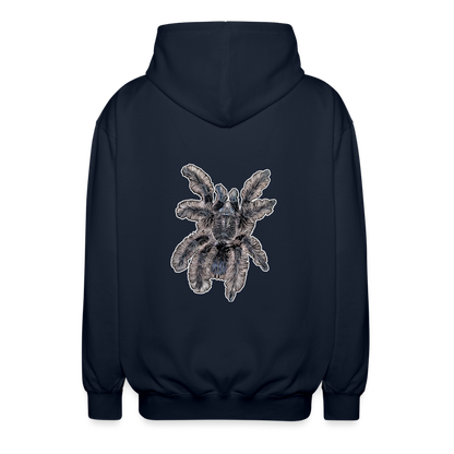 Unisex Zip-Hoodie Tliltocatl albopilosus - Navy