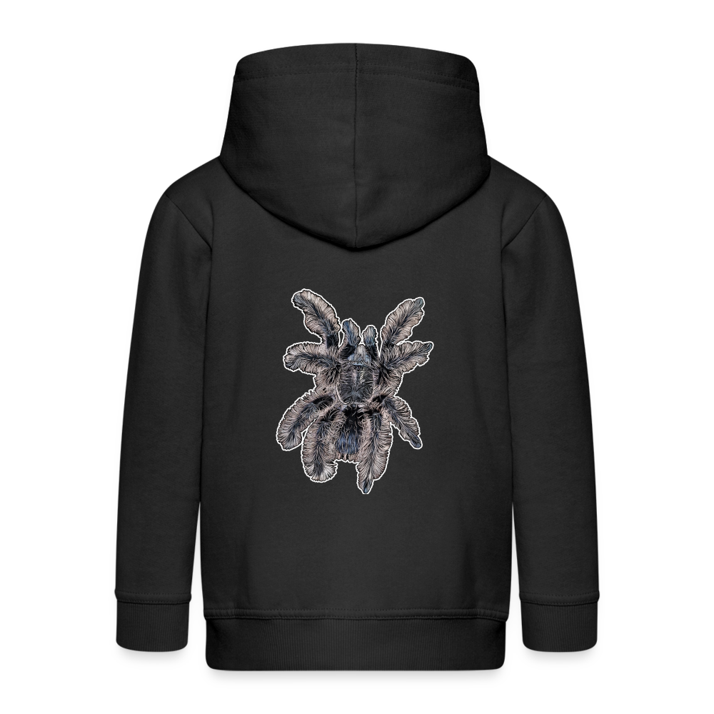 Kinder/ Teenager Zip-Hoodie Tliltocatl albopilosus - Schwarz