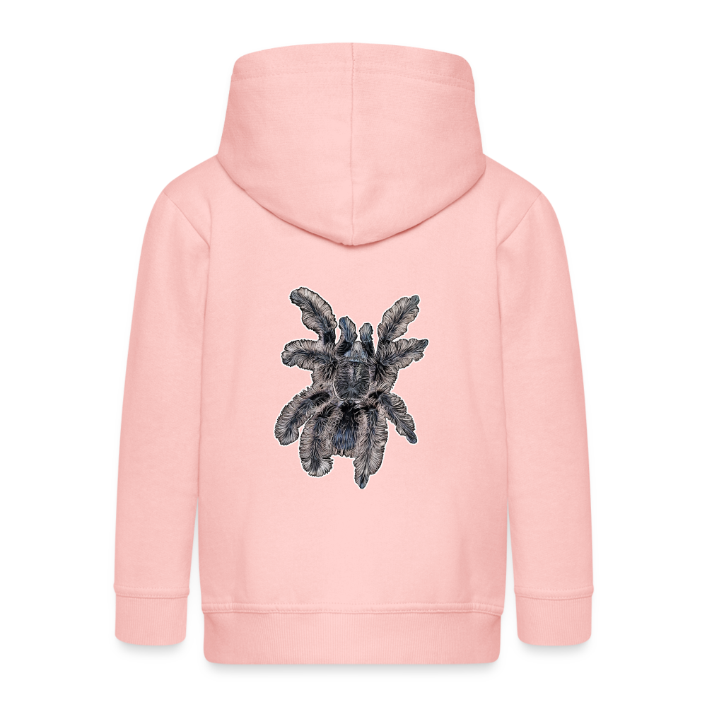 Kinder/ Teenager Zip-Hoodie Tliltocatl albopilosus - Kristallrosa