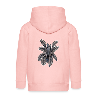 Kinder/ Teenager Zip-Hoodie Tliltocatl albopilosus - Kristallrosa