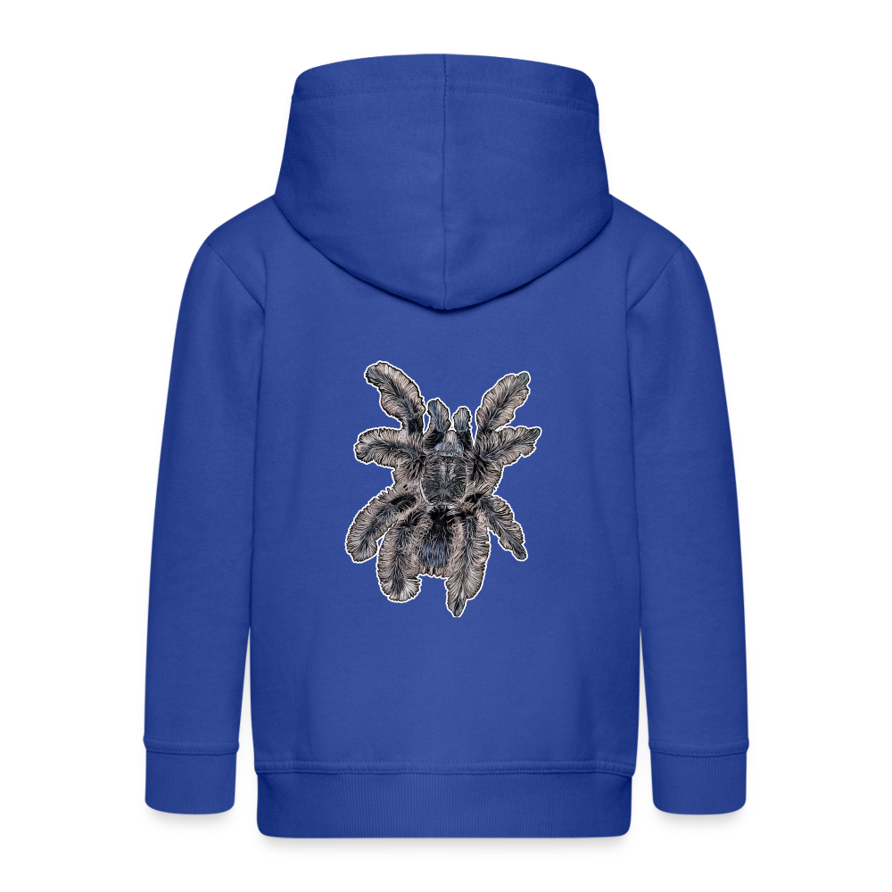 Kinder/ Teenager Zip-Hoodie Tliltocatl albopilosus - Royalblau