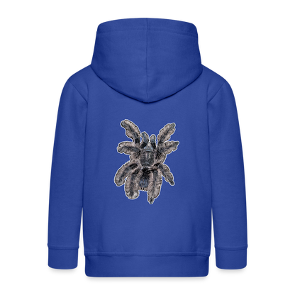 Kinder/ Teenager Zip-Hoodie Tliltocatl albopilosus - Royalblau