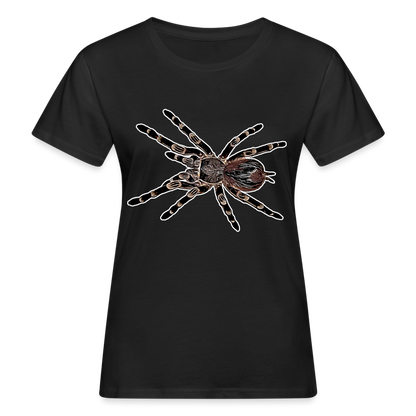 Frauen Bio-T-Shirt Acanthoscurria geniculata - Schwarz