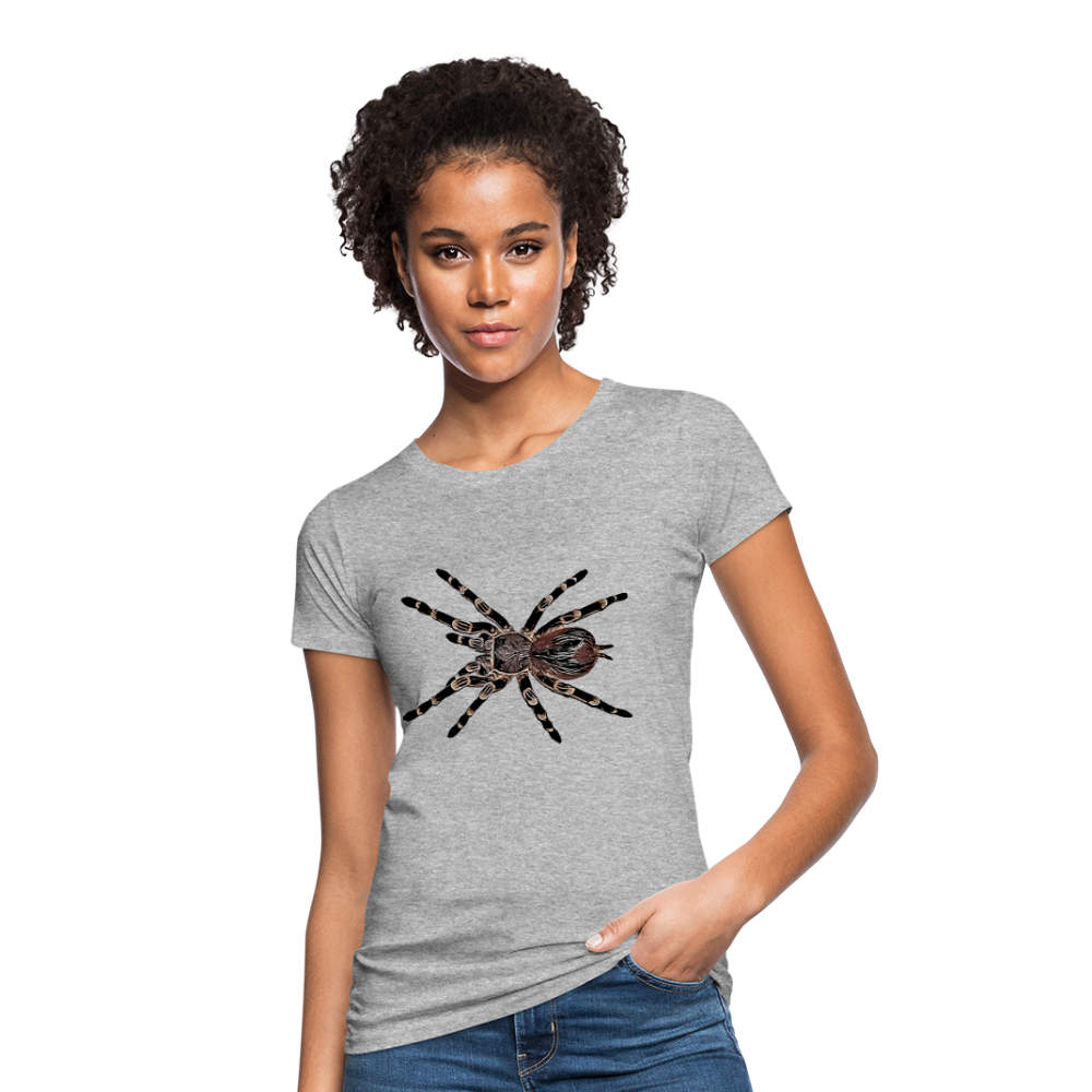 Frauen Bio-T-Shirt Acanthoscurria geniculata - Grau meliert