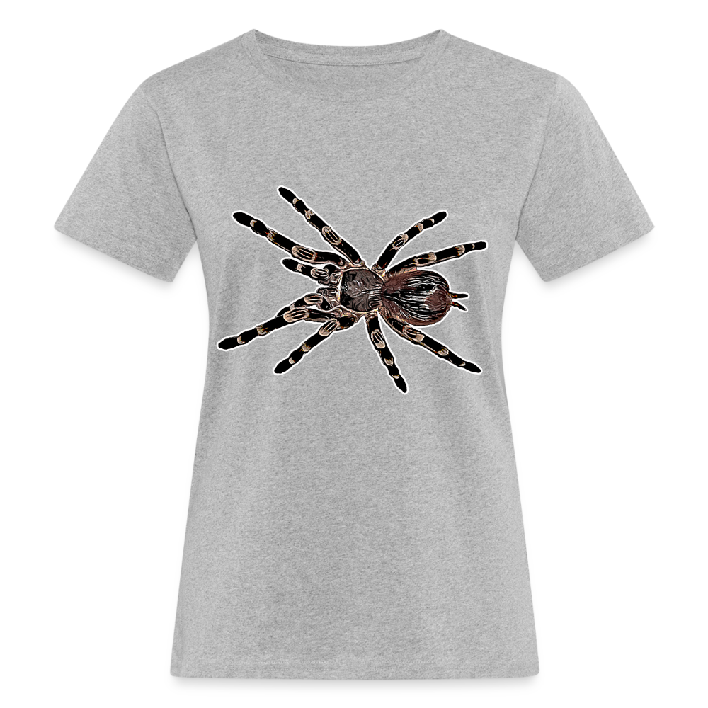 Frauen Bio-T-Shirt Acanthoscurria geniculata - Grau meliert