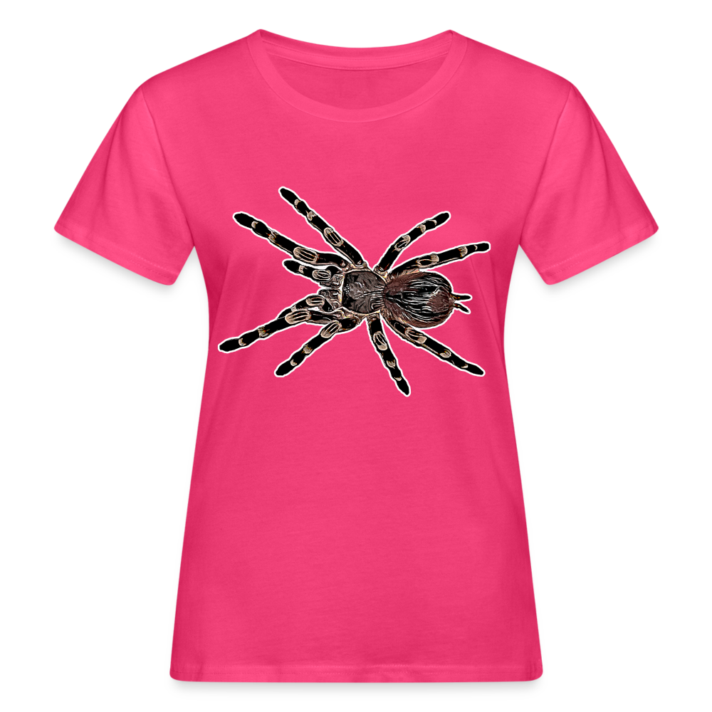 Frauen Bio-T-Shirt Acanthoscurria geniculata - Neon Pink