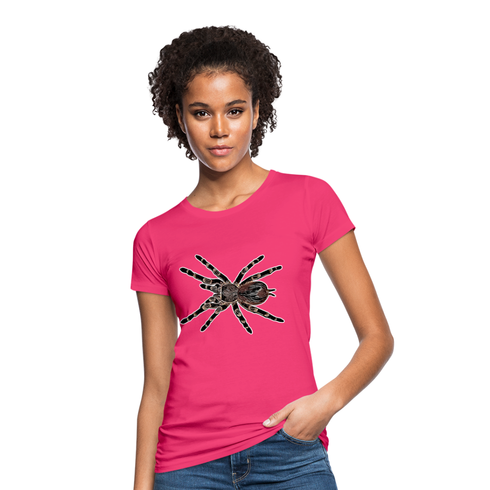 Frauen Bio-T-Shirt Acanthoscurria geniculata - Neon Pink