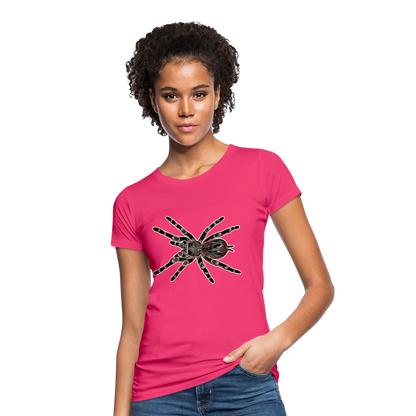 Frauen Bio-T-Shirt Acanthoscurria geniculata - Neon Pink