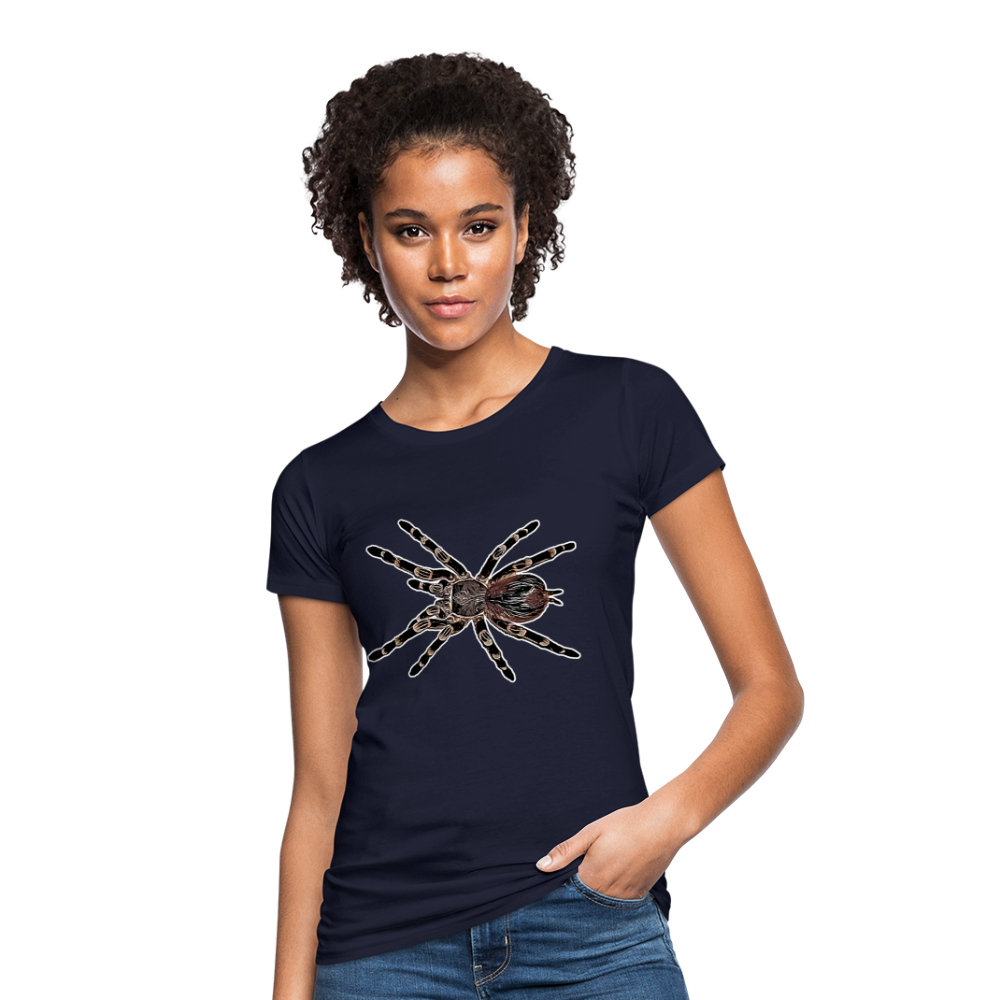 Frauen Bio-T-Shirt Acanthoscurria geniculata - Navy