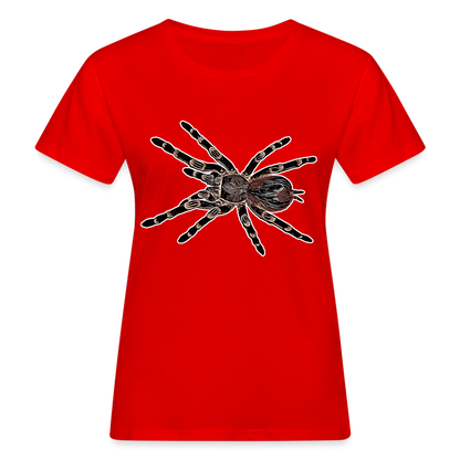 Frauen Bio-T-Shirt Acanthoscurria geniculata - Rot
