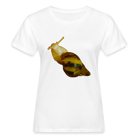 Frauen Bio-T-Shirt Achatina reticulata Low Poly - weiß