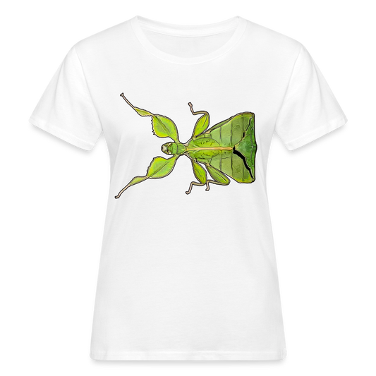 Frauen Bio-T-Shirt Phyllium philippinicum female - weiß