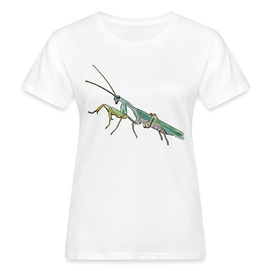Frauen Bio-T-Shirt Sphodromantis lineola male - weiß