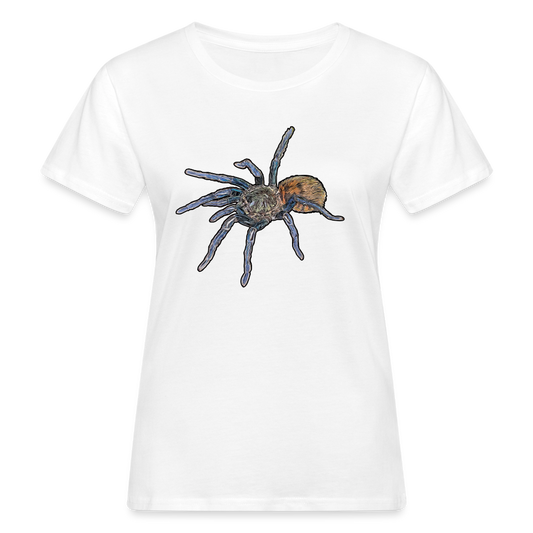 Frauen Bio-T-Shirt Chromatopelma cyaneopubescens - weiß