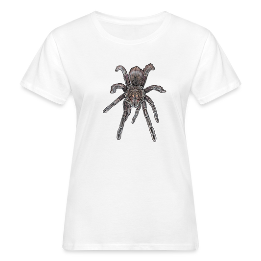 Frauen Bio-T-Shirt Pamphobeteus sp Machala juvenile - weiß