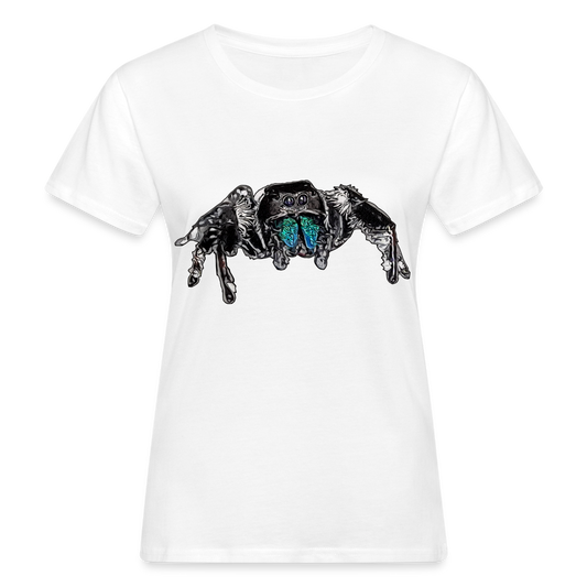 Frauen Bio-T-Shirt Phidippus regius Everglades male - weiß