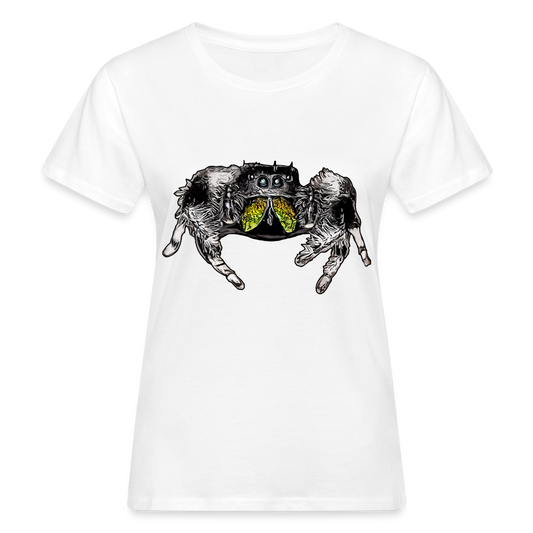 Frauen Bio-T-Shirt Phidippus regius Rastafari male - weiß