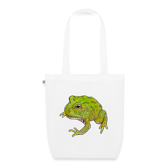 Bio-Stoffbeutel Ceratophrys cranwelli Peppermint Blue - weiß