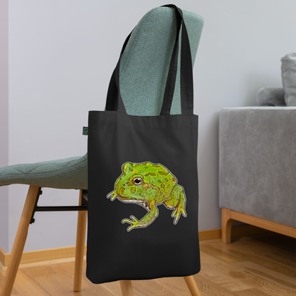 Bio-Stoffbeutel Ceratophrys cranwelli Peppermint Blue - Schwarz