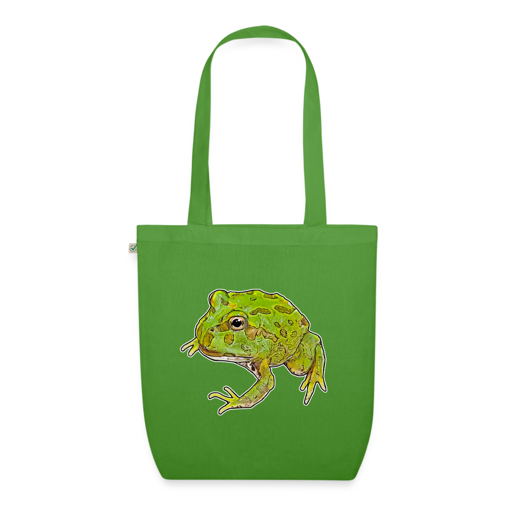 Bio-Stoffbeutel Ceratophrys cranwelli Peppermint Blue - Blattgrün