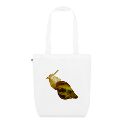 Bio-Stoffbeutel Achatina reticulata Low Poly - weiß