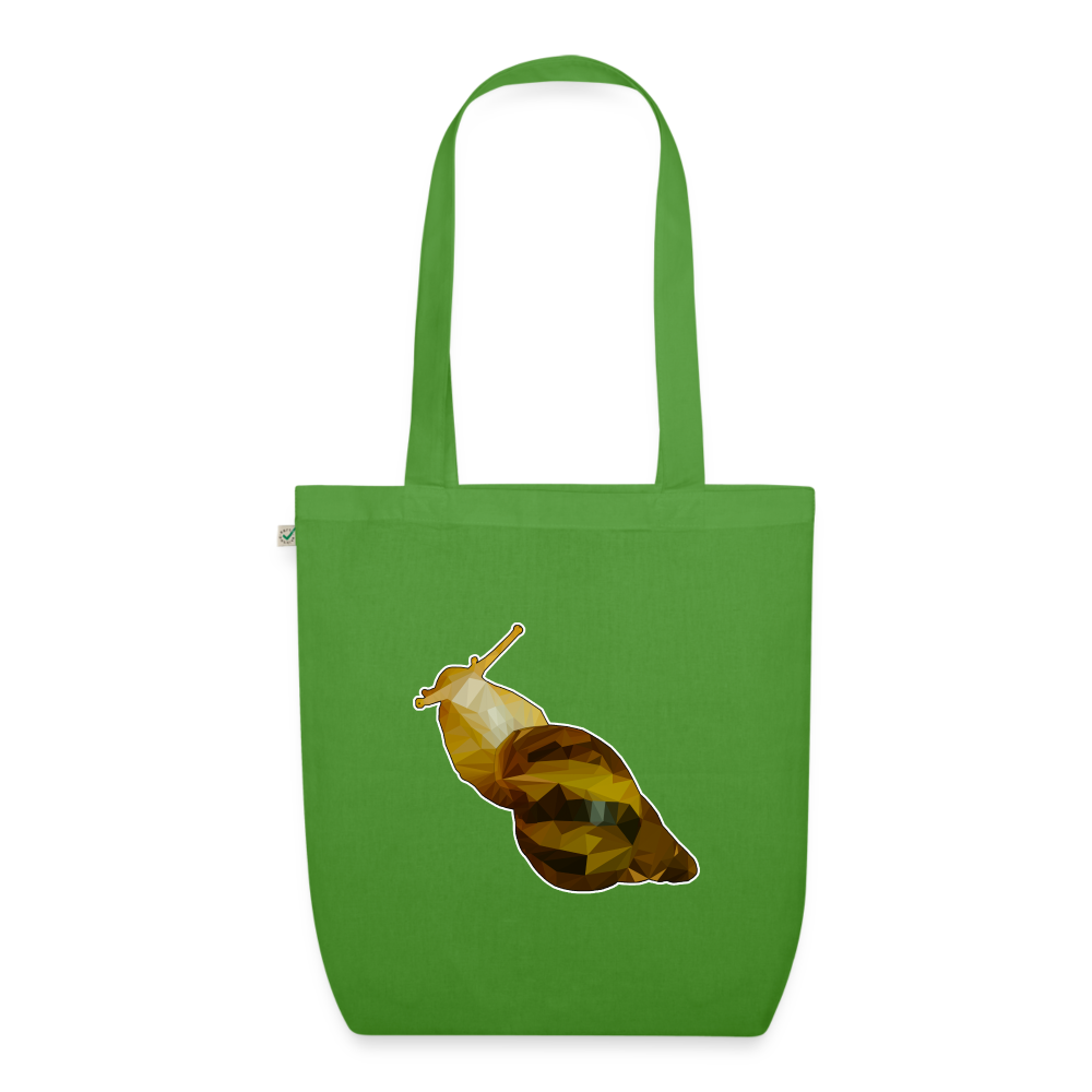 Bio-Stoffbeutel Achatina reticulata Low Poly - Blattgrün