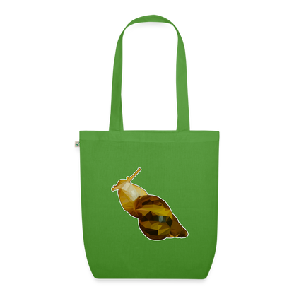 Bio-Stoffbeutel Achatina reticulata Low Poly - Blattgrün