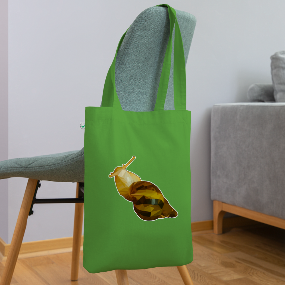 Bio-Stoffbeutel Achatina reticulata Low Poly - Blattgrün