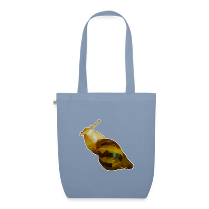Bio-Stoffbeutel Achatina reticulata Low Poly - Blaugrau