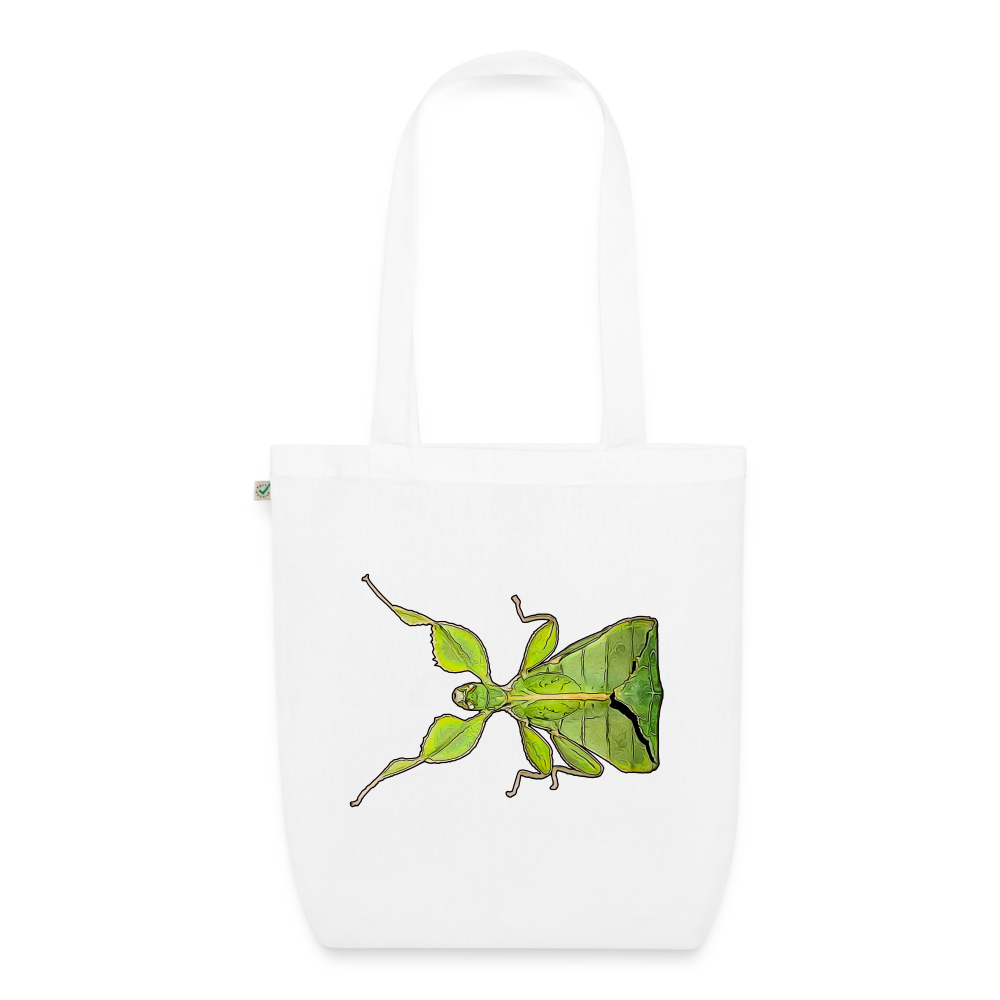 Bio-Stoffbeutel Phyllium philippinicum female - weiß