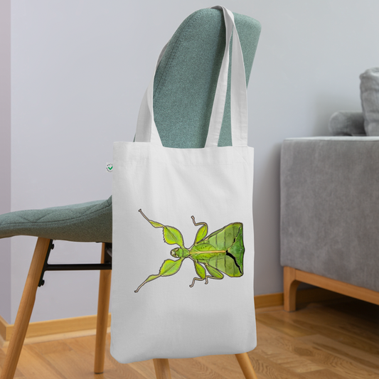 Bio-Stoffbeutel Phyllium philippinicum female - weiß