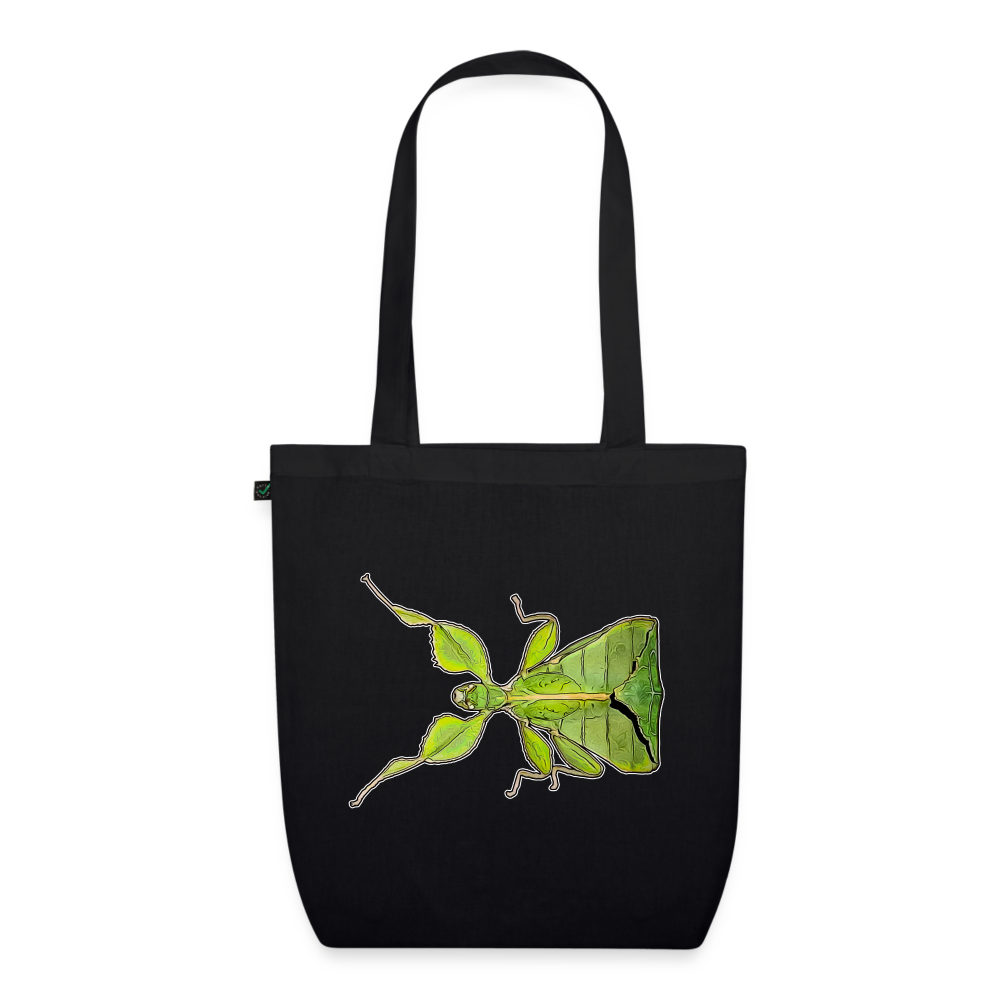 Bio-Stoffbeutel Phyllium philippinicum female - Schwarz