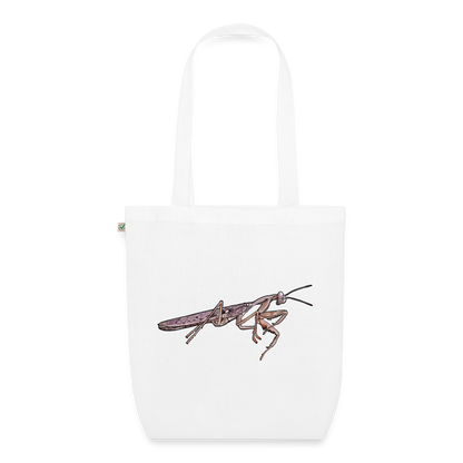 Bio-Stoffbeutel Rhombodera kirbyi male - weiß