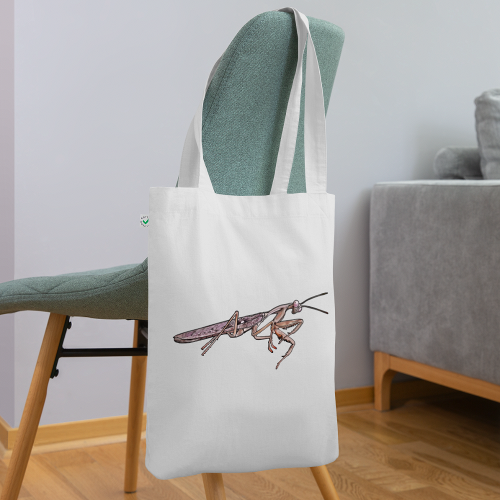 Bio-Stoffbeutel Rhombodera kirbyi male - weiß