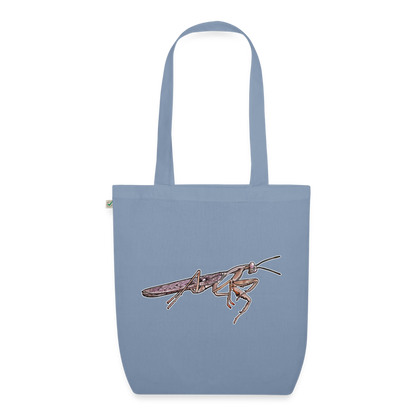 Bio-Stoffbeutel Rhombodera kirbyi male - Blaugrau