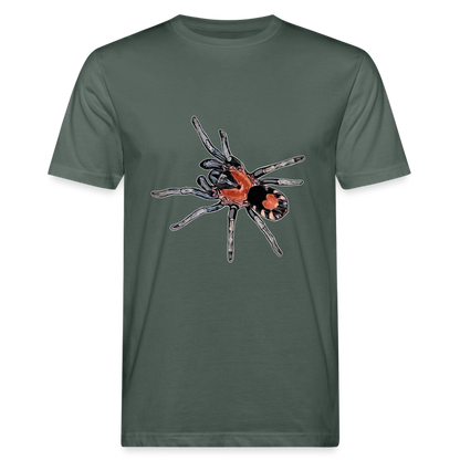 Männer Bio-T-Shirt Cyriocosmus elegans - Graugrün