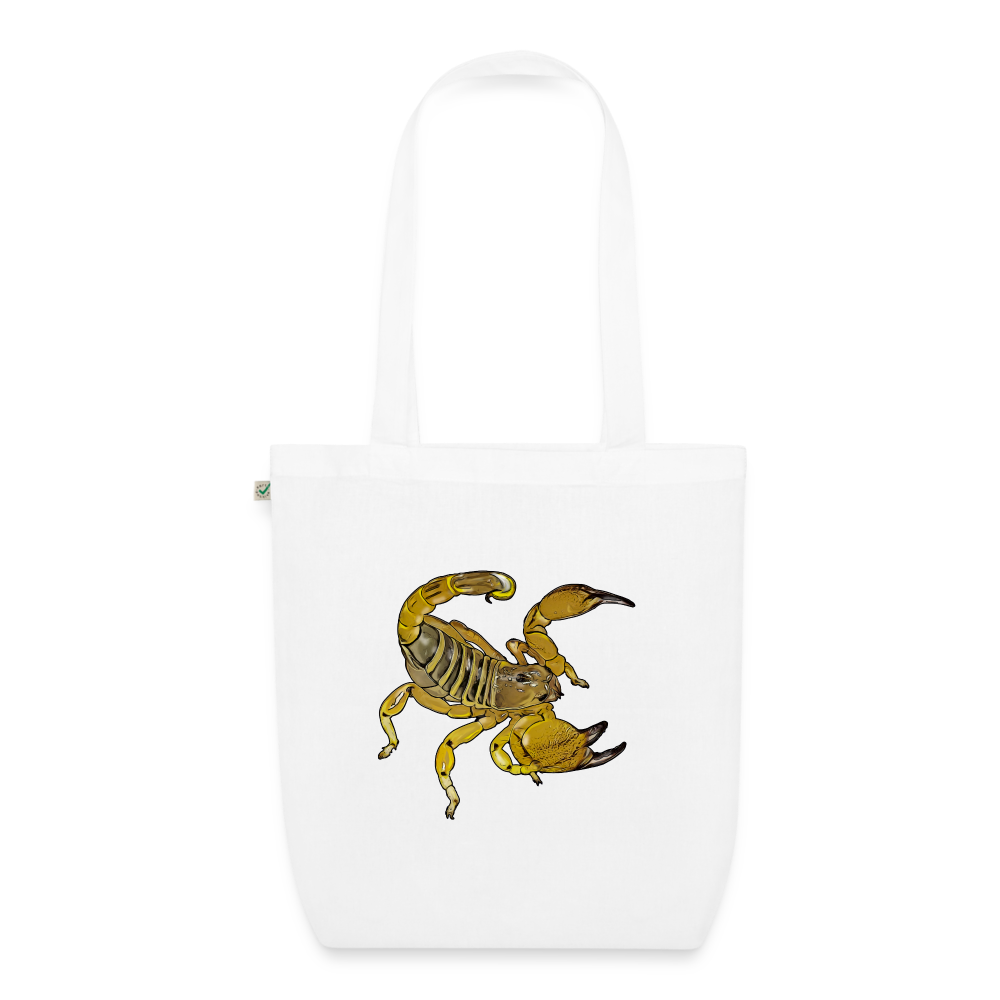 Bio-Stoffbeutel Scorpio maurus palmatus - weiß