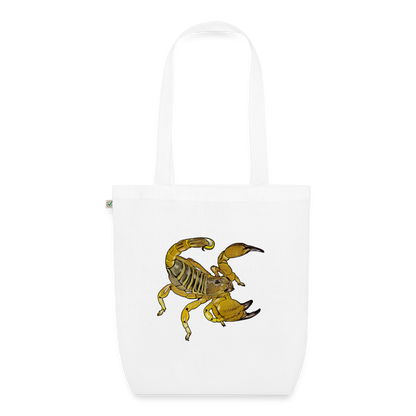 Bio-Stoffbeutel Scorpio maurus palmatus - weiß