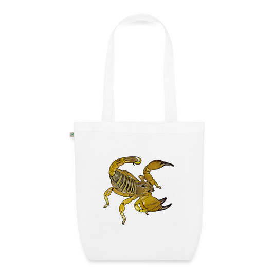 Bio-Stoffbeutel Scorpio maurus palmatus - weiß